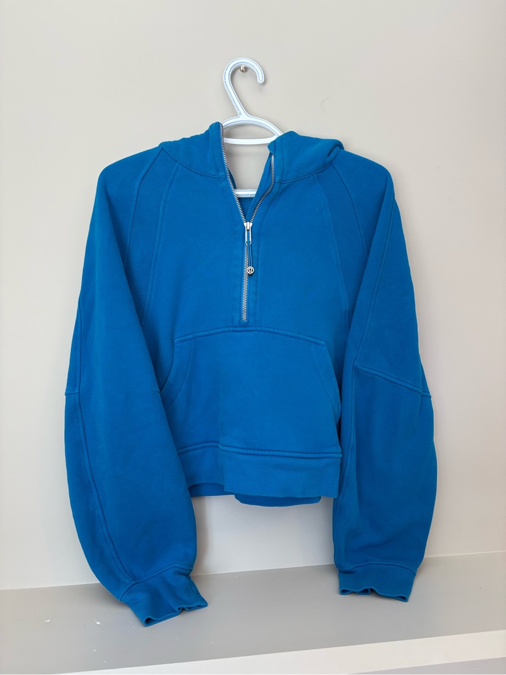 lululemon athletica Bright Blue Half-Zip Hoodie Jacket